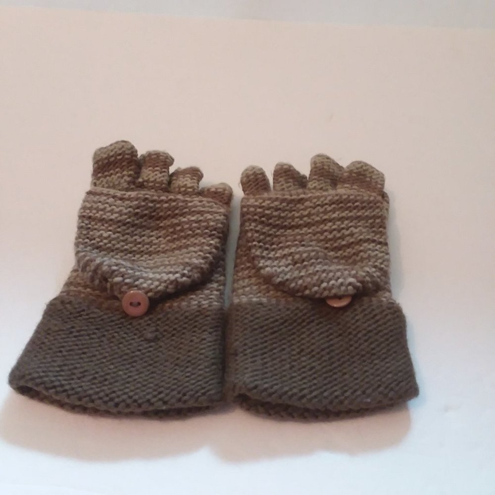 Brown Fingerless Gloves